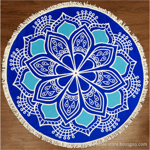 Spot Customizable Microfiber Thick Round Beach Towel 150 150cm Wholesale